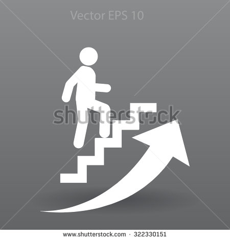 Climbing Stairs Icon