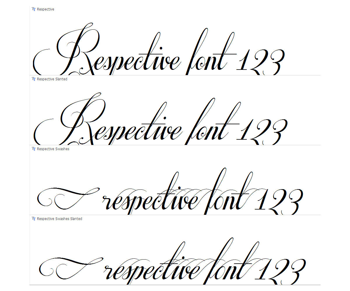 Cursive Calligraphy Fonts