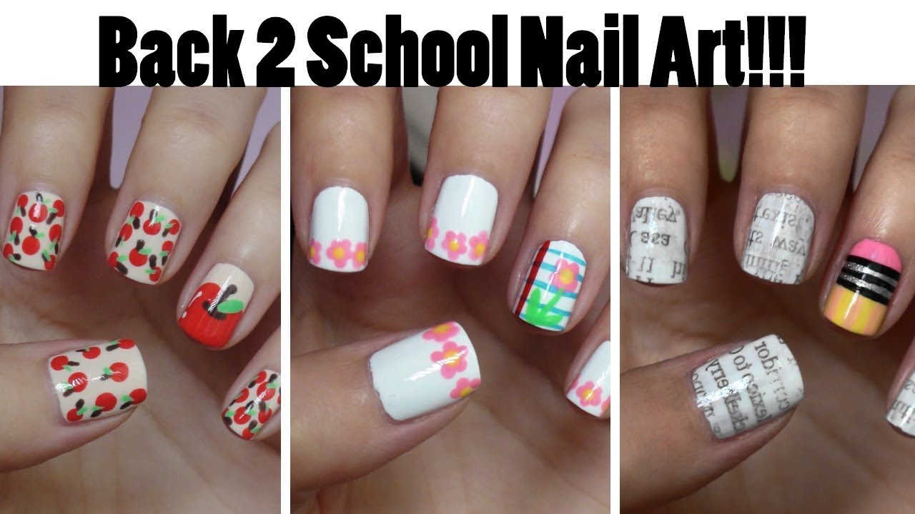 Cute Easy Nail Designs for School