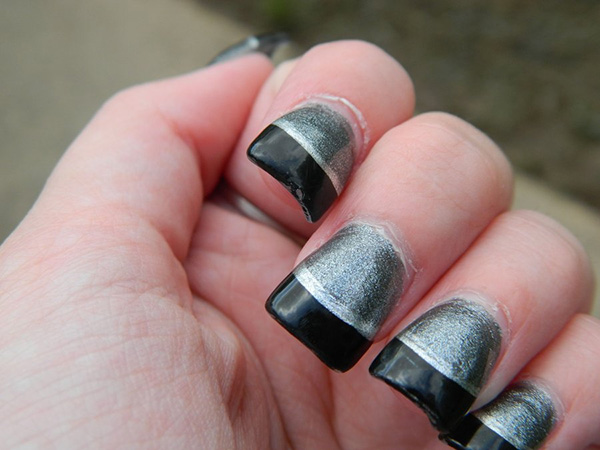 11 Cute Black And Silver Nail Designs Images