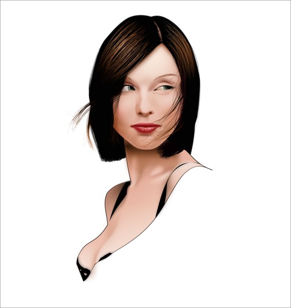 Drawing Hair On Inkscape