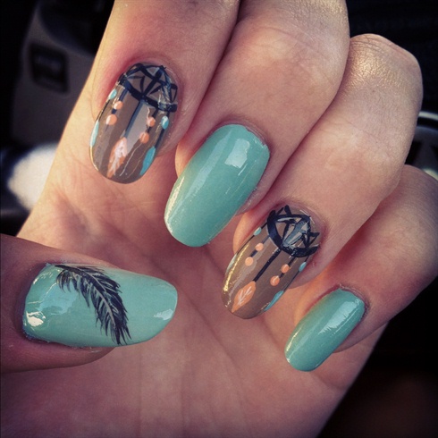 Dream Catcher Nail Art