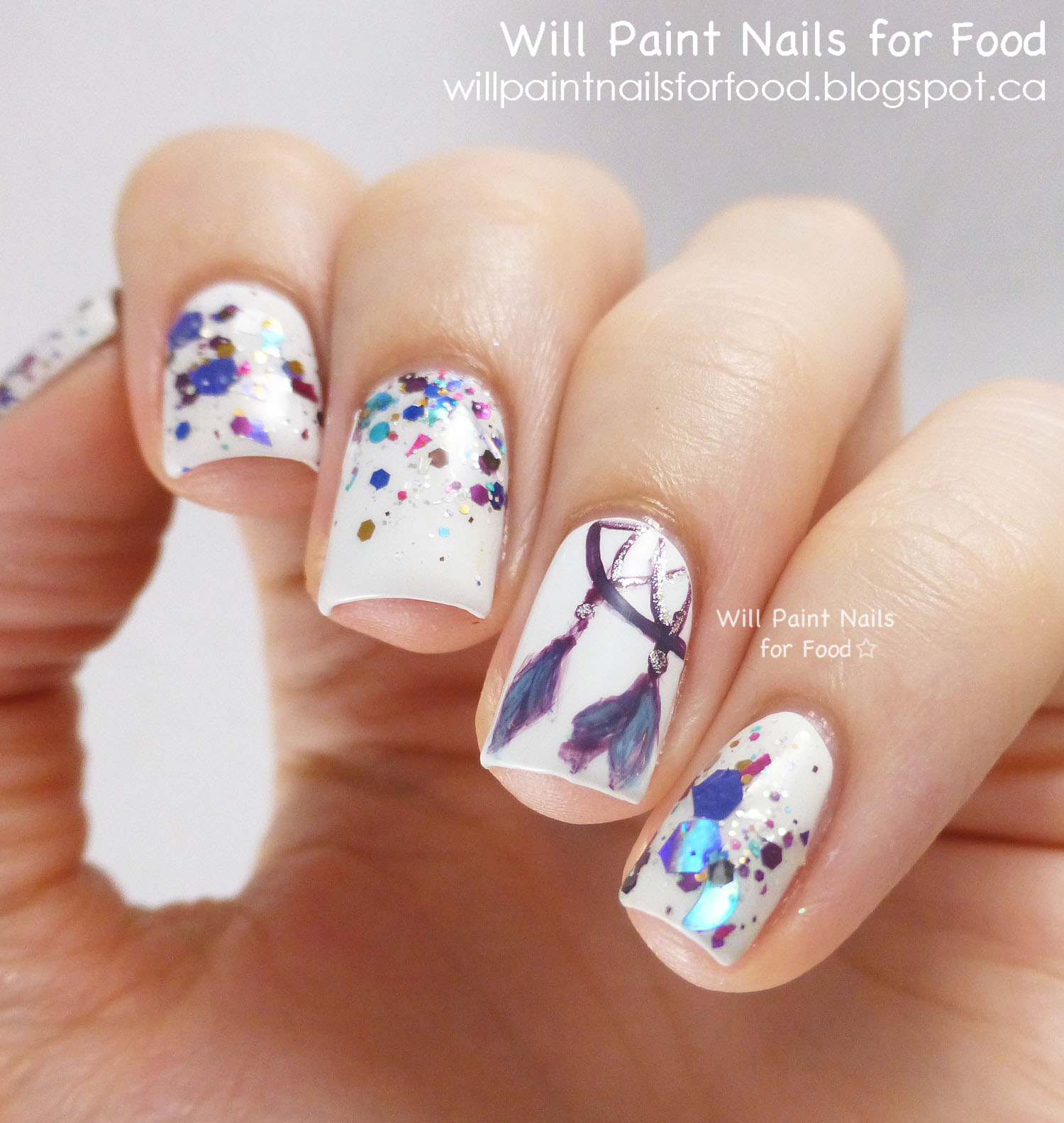 Dream Catcher Nail Design