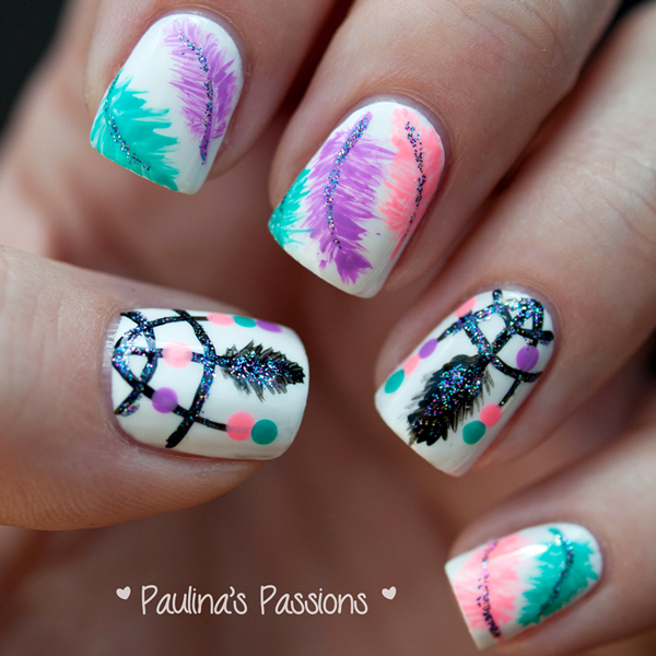 Dream Catcher Nail Design