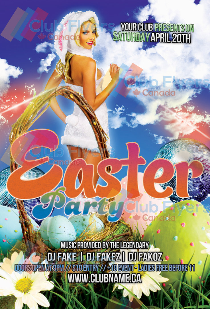 Easter Party Flyers Templates Free