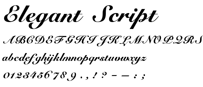 Elegant Script Fonts Free Download
