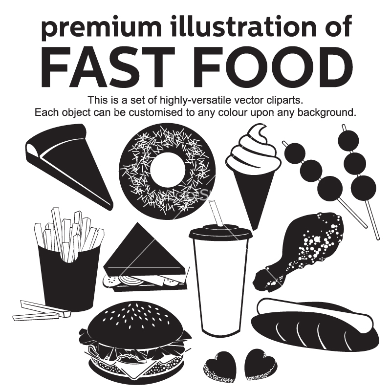 Fast Food Vectors Free