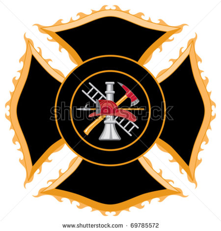 Firefighter Maltese Cross Clip Art