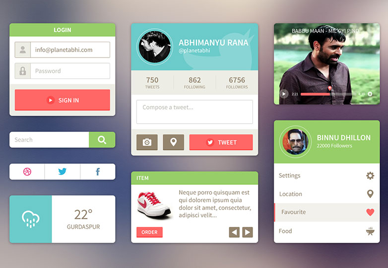 Flat UI Design Flat UI Design