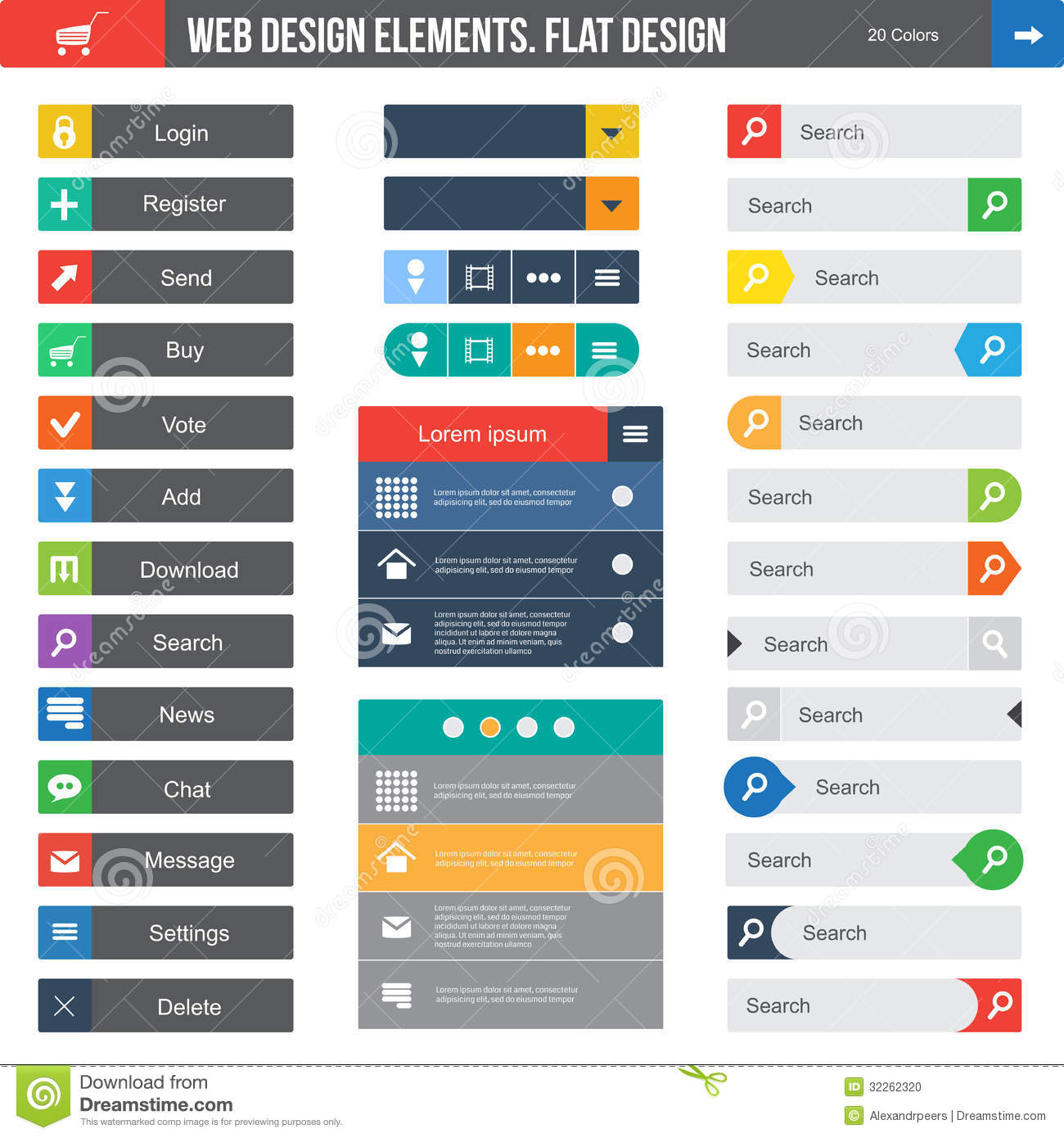 Flat Web Design Templates Flat Web Design Templates