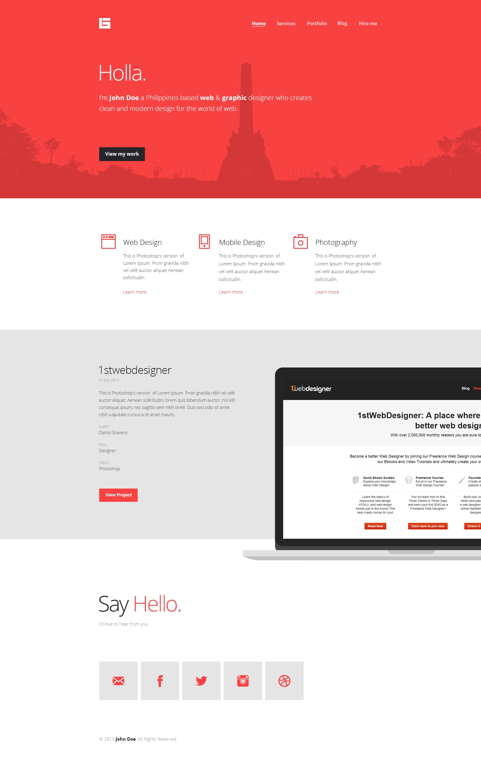 Flat Web Design Tutorial Flat Web Design Tutorial