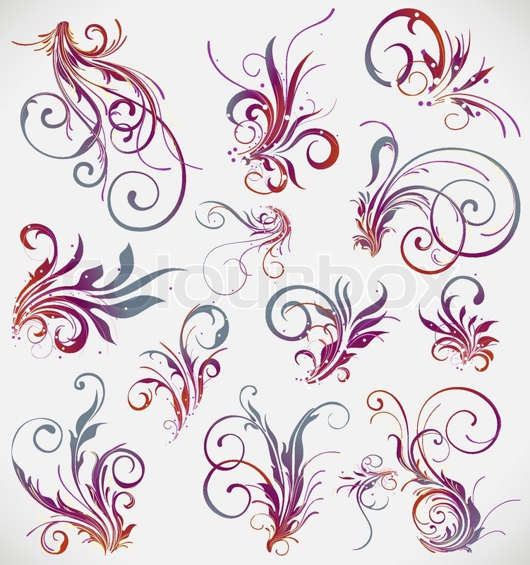 Floral Vector Design Elements