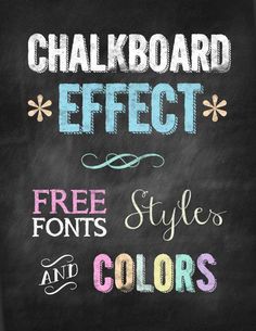 Free Chalkboard Font Photoshop