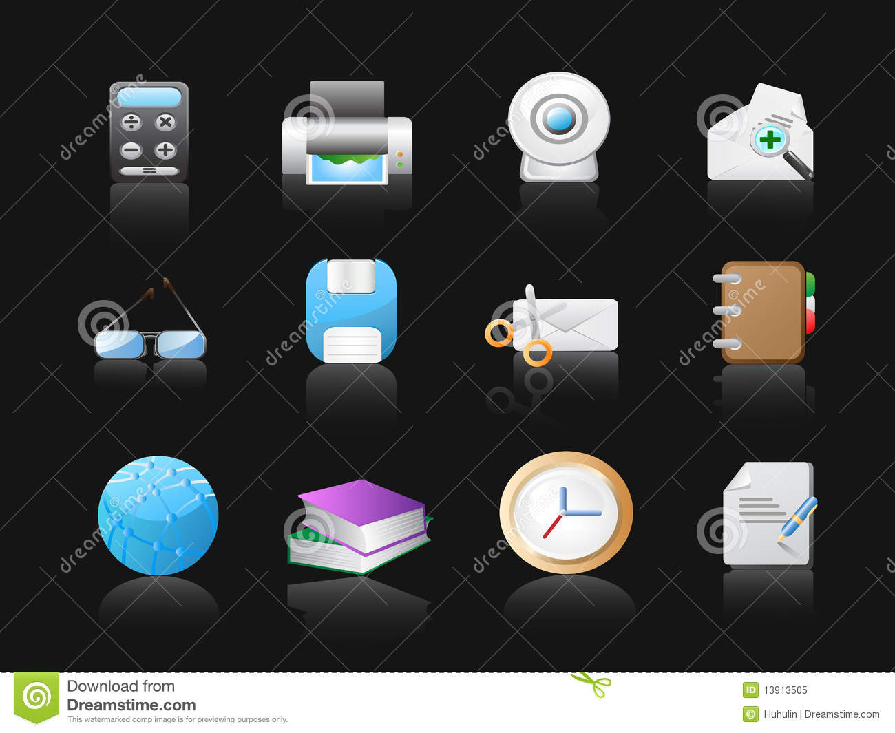 Free Icons Black Background