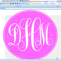 Free Monogram Fonts for Microsoft Word