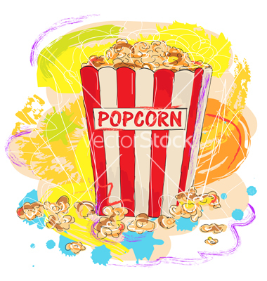 Free Popcorn Vector Art