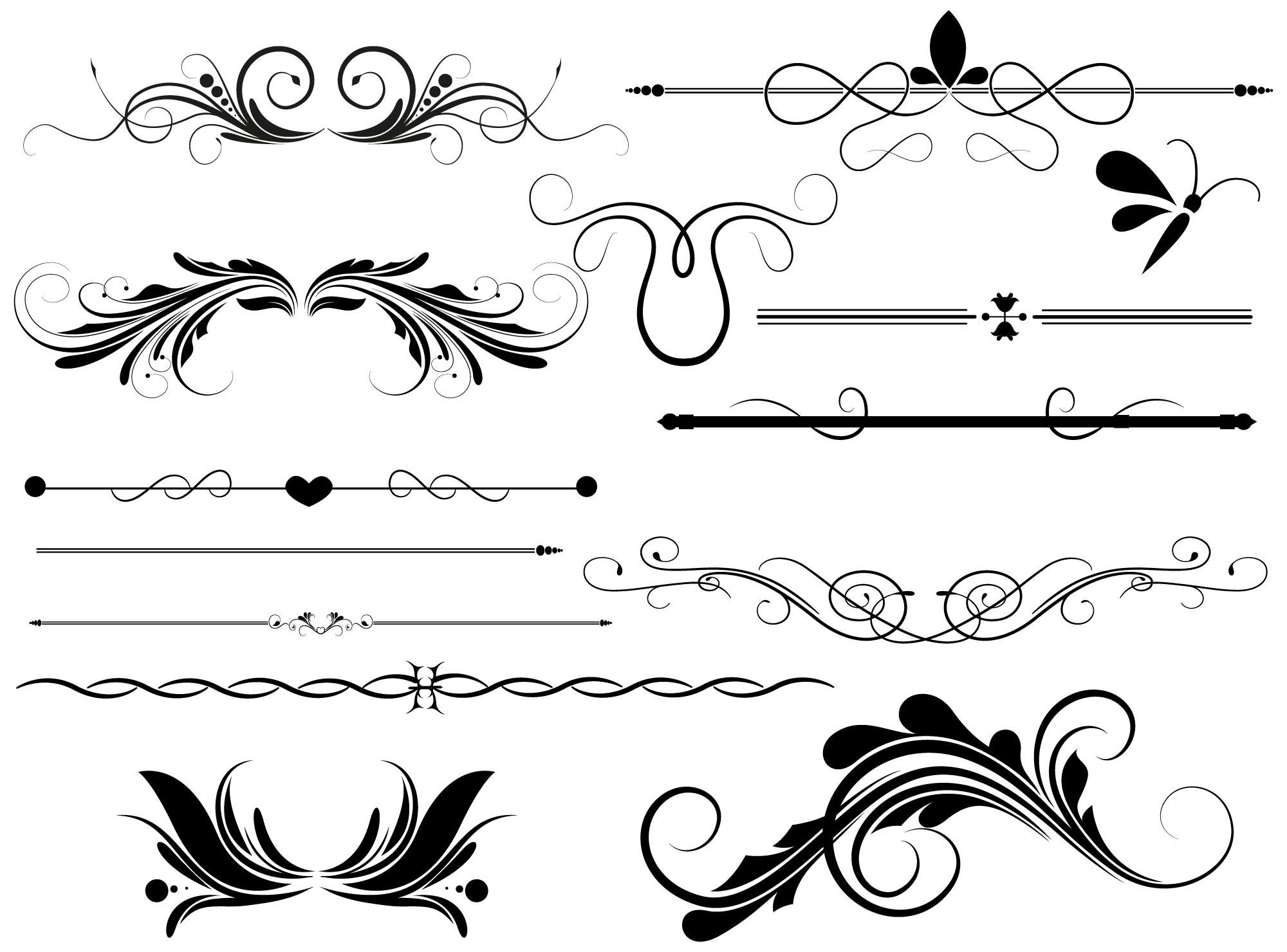 13 Photoshop Vector Line Borders Images