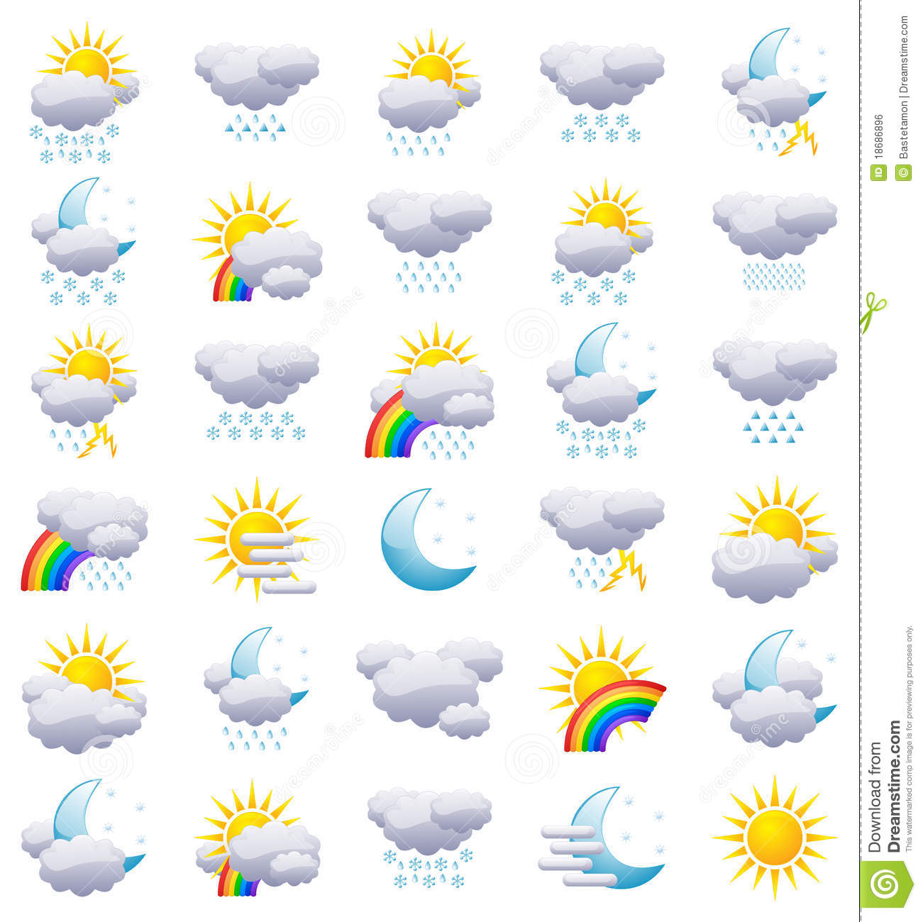 Free Weather Forecast Icons