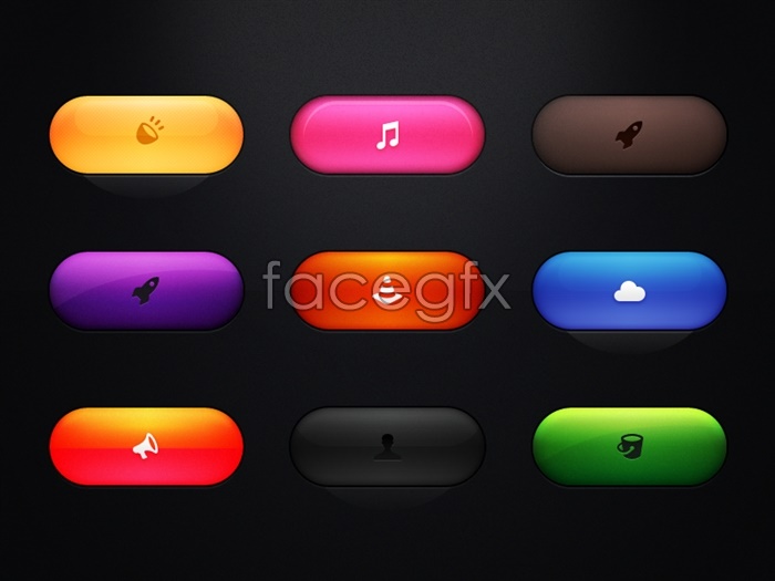 Free Web Page Button PSD File Free Web Page Button PSD File