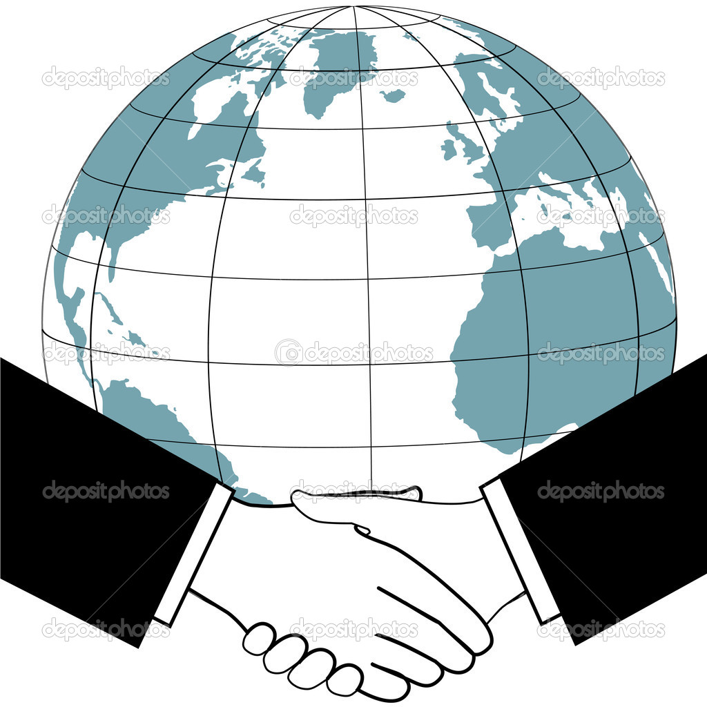 Global Handshake Clip Art