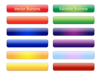 Glossy Button Vector