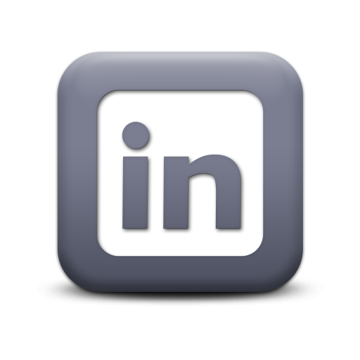 Gray Square Social Media Icons