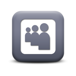 Gray Square Social Media Icons