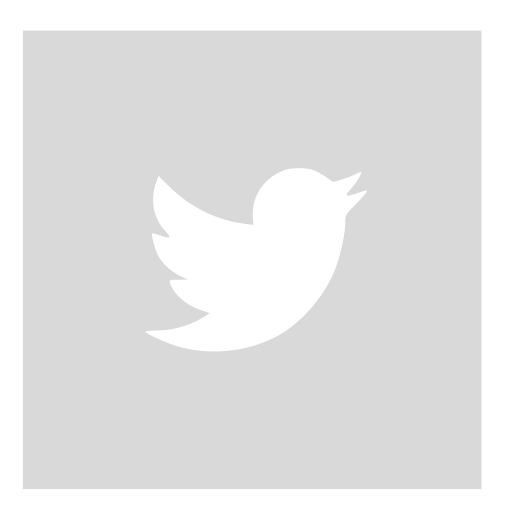 Gray Square Twitter Icon