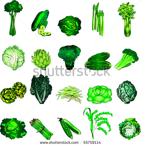 Green Vegetables Clip Art