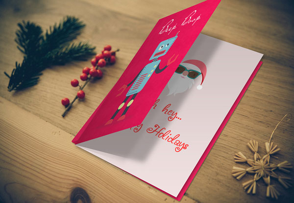 Greeting Card Mockup Template