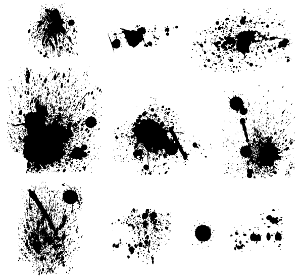 Grunge Splatter Vector Free