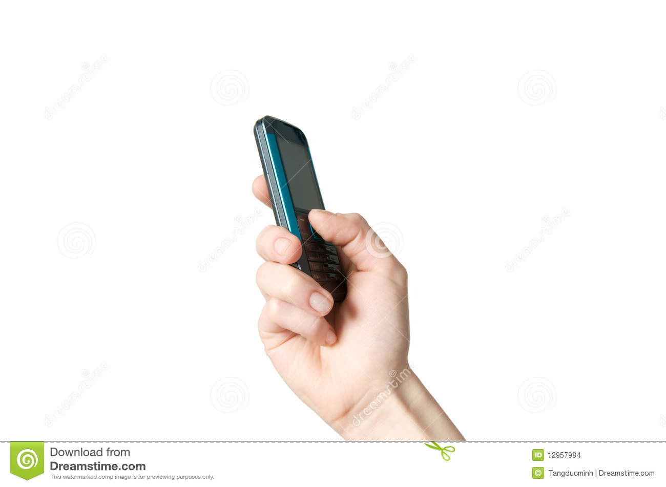Hand Holding Cell Phone Hand Holding Cell Phone