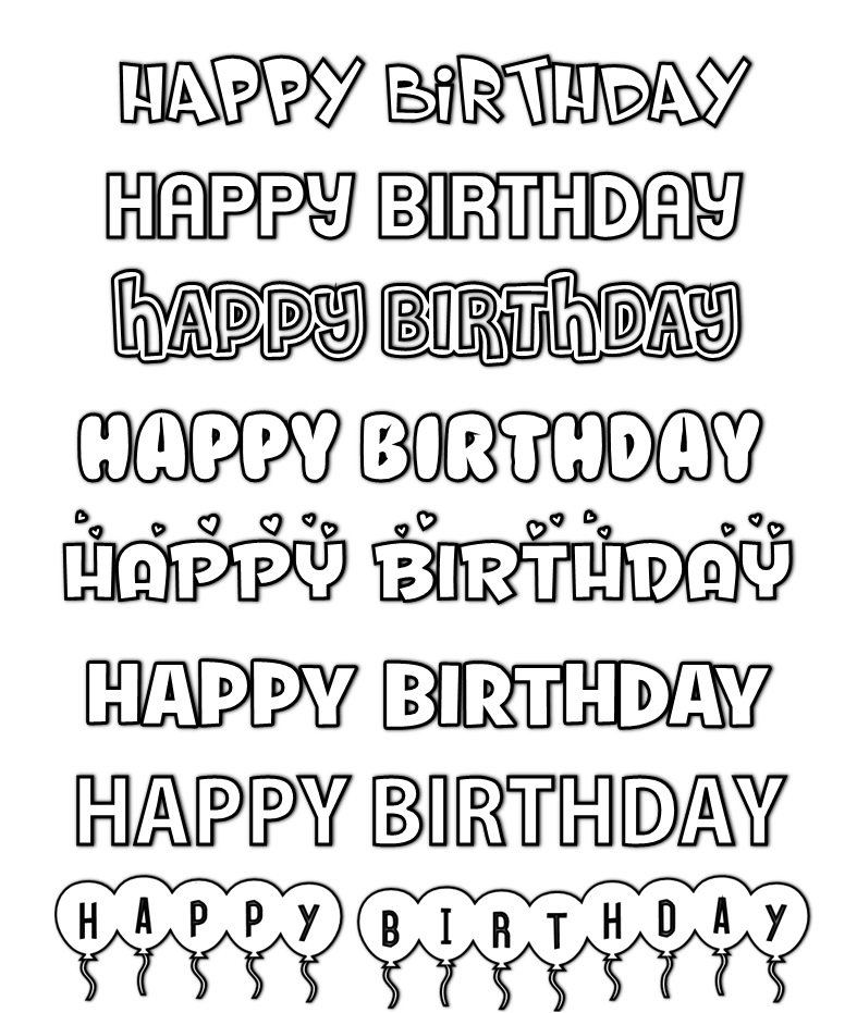 Happy Birthday Font Happy Birthday Font