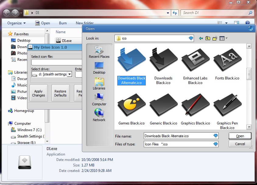 Hard Drive Icon Windows 7