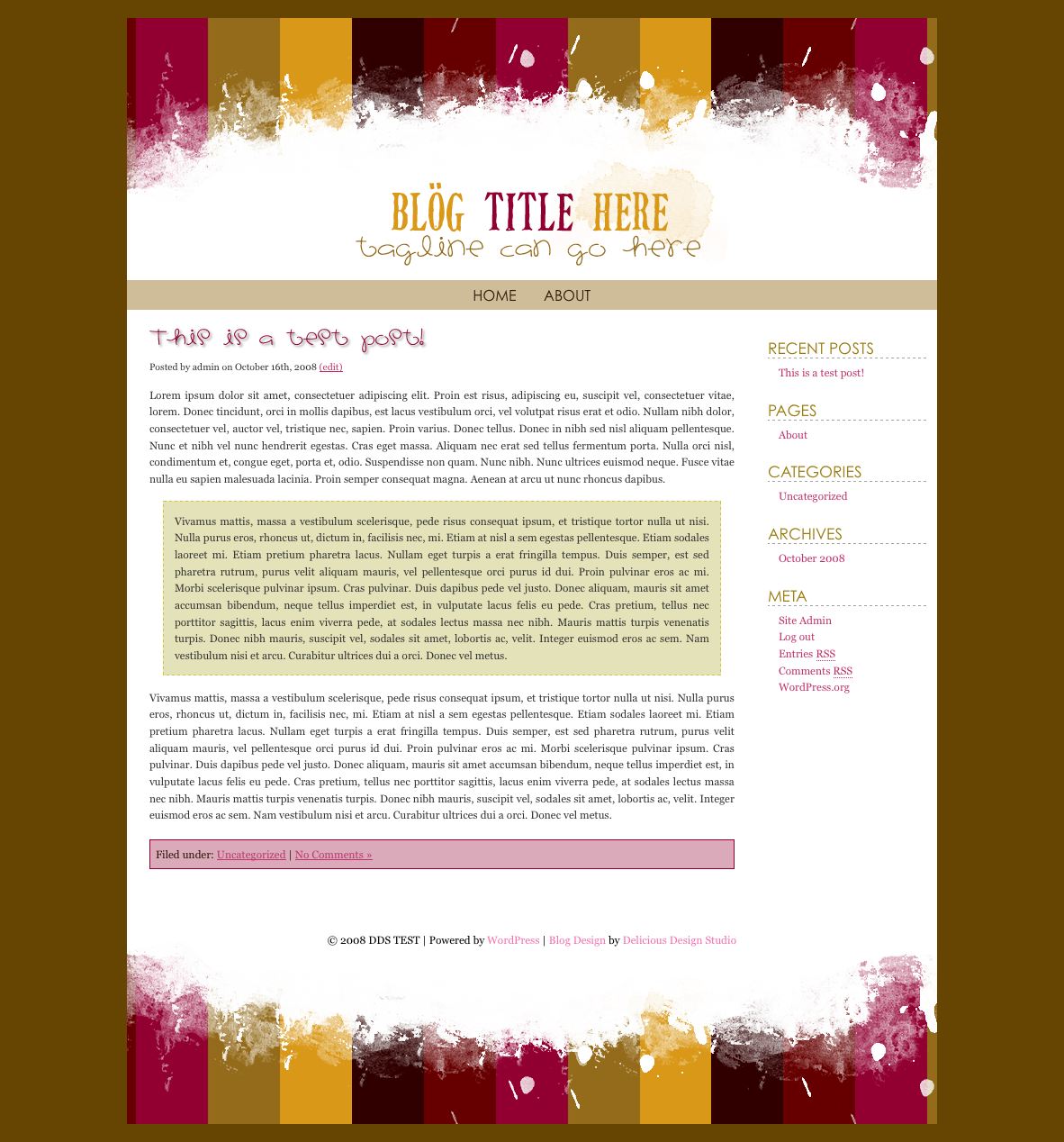 Header and Footer Design Header and Footer Design