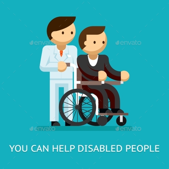 Helping Disabled Person