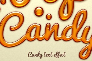 Jelly Candy Text Effect Photoshop