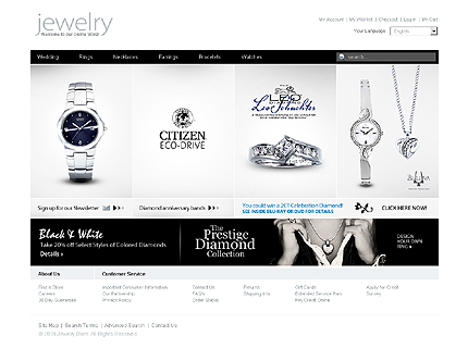 Jewelry Web Design Templates