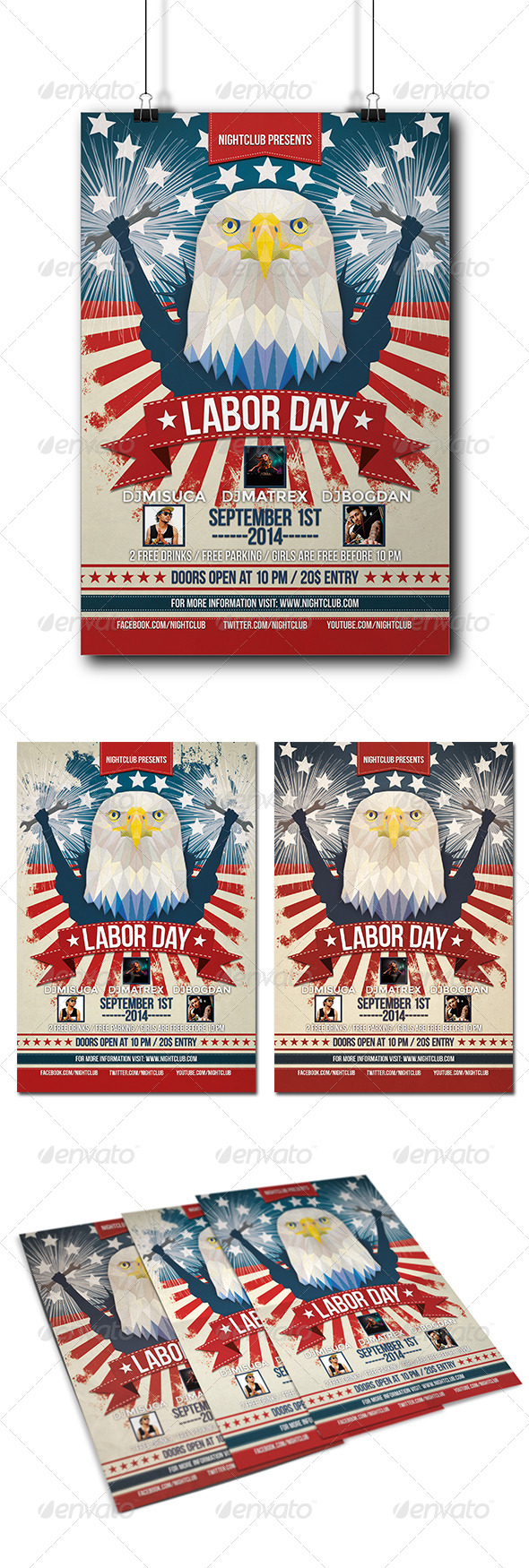 Labor Day Party Flyers
