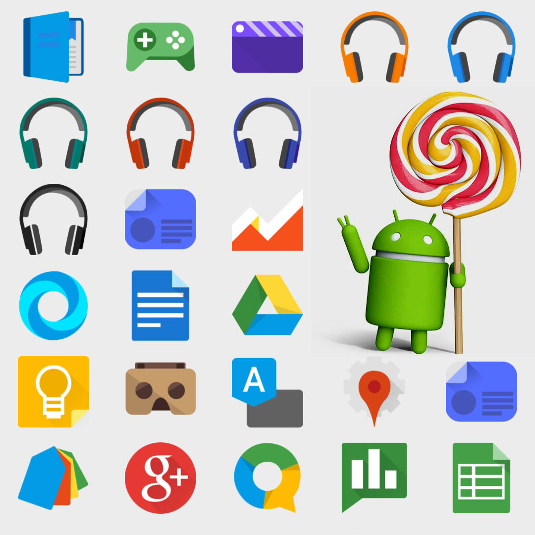 Lollipop Icons Android