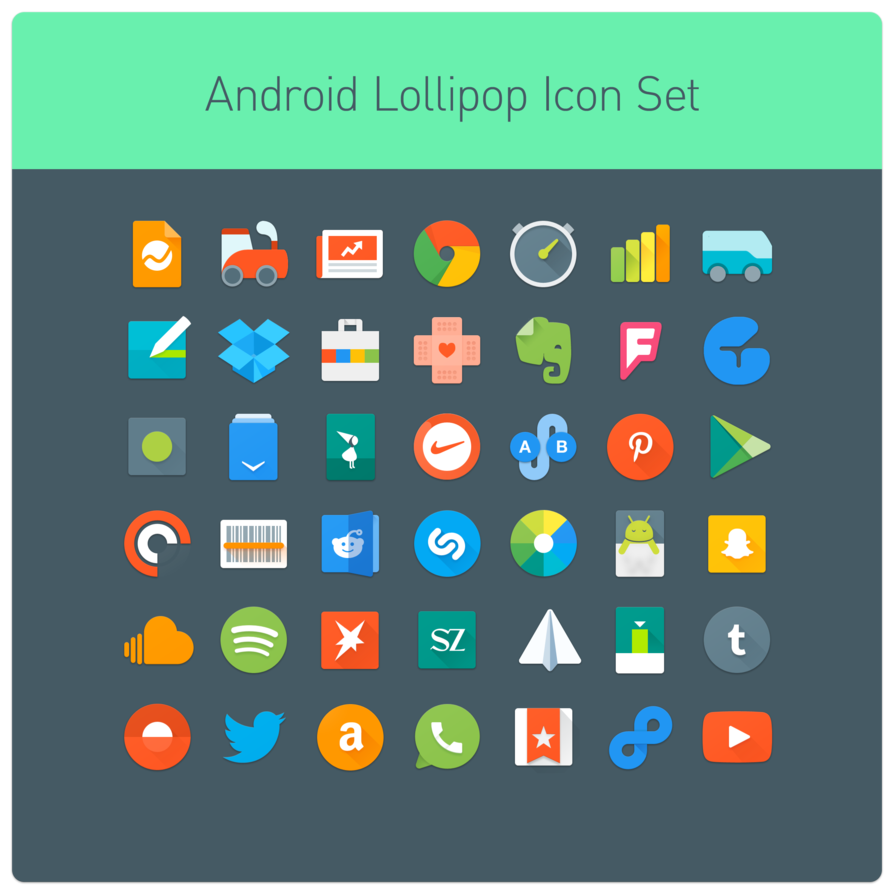 Lollipop Icons Android