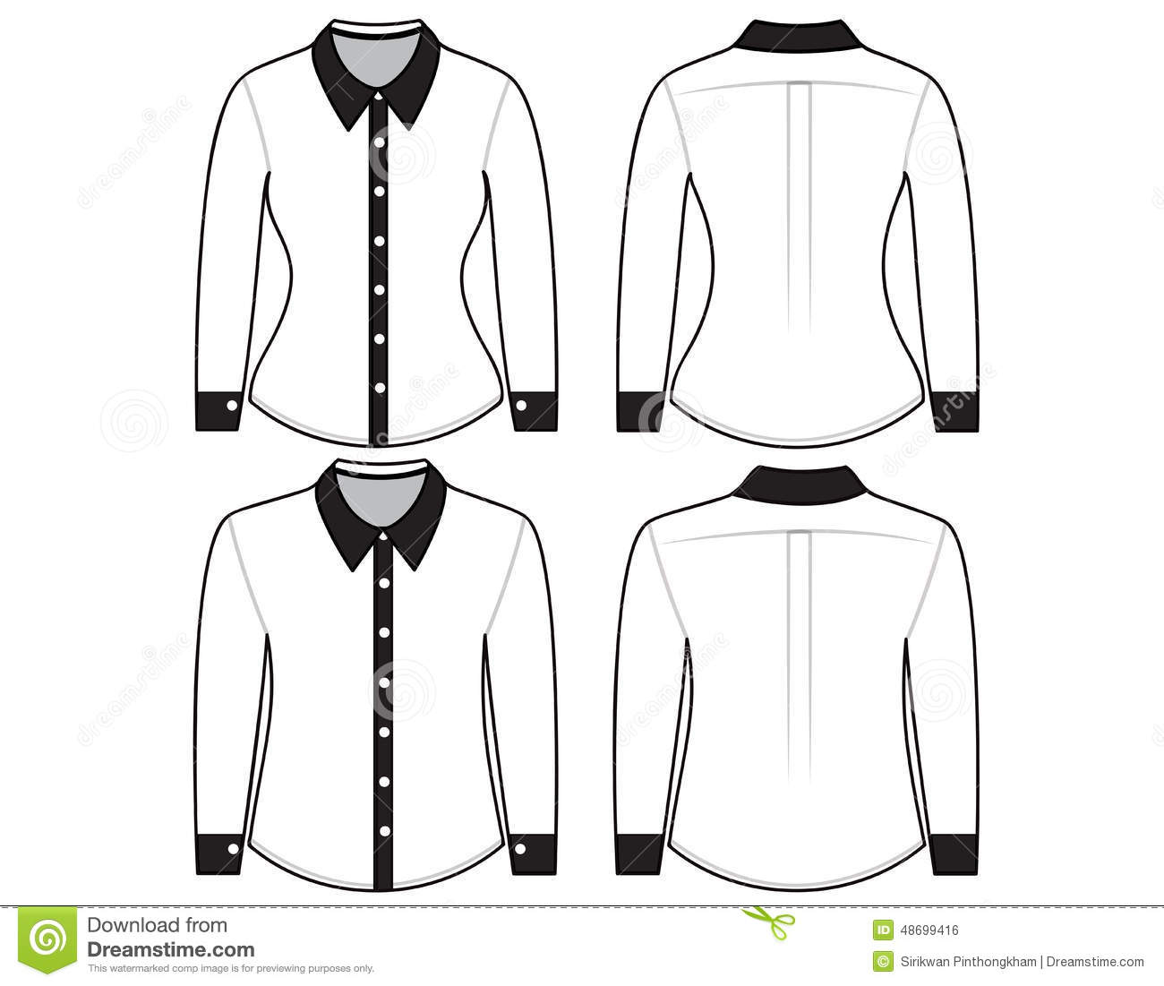 7 Long Sleeve Blank Shirt Template Images