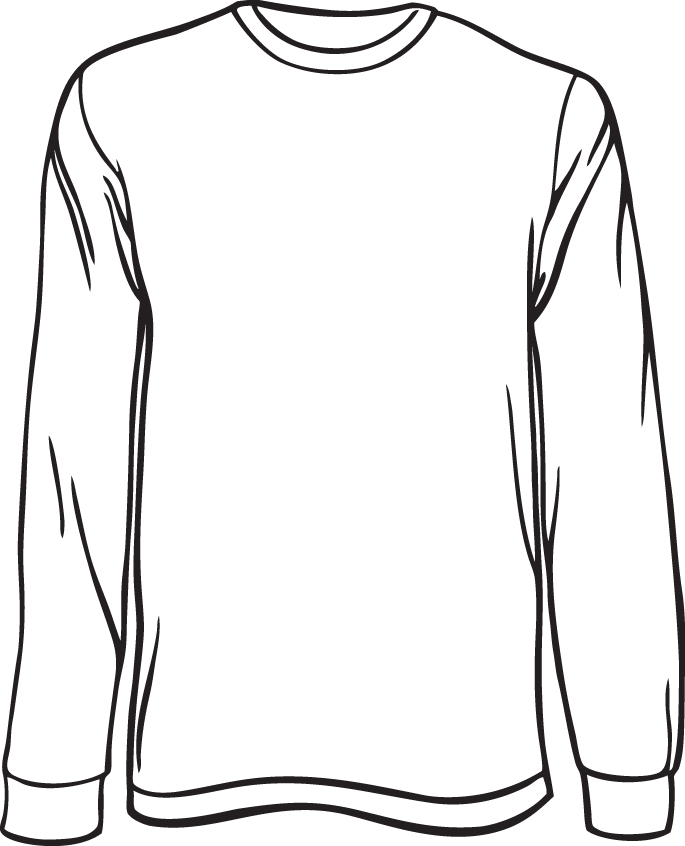 Long Sleeve T-Shirt Template