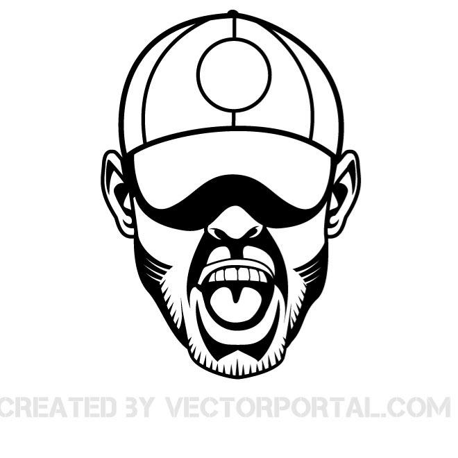 Man with Cap Vector Free