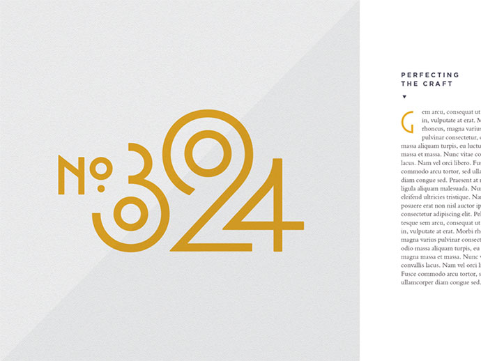 Numbers Typography Design