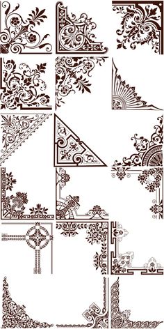 Ornaments Vector Borders Corners