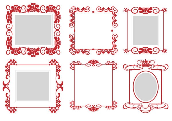 Photoshop Frames and Borders Vector Pattern