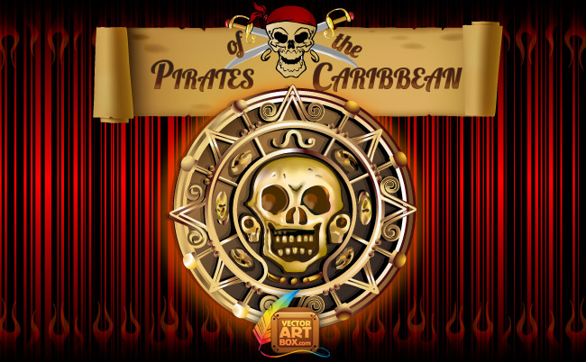 Pirates of the Caribbean Coin Clip Art