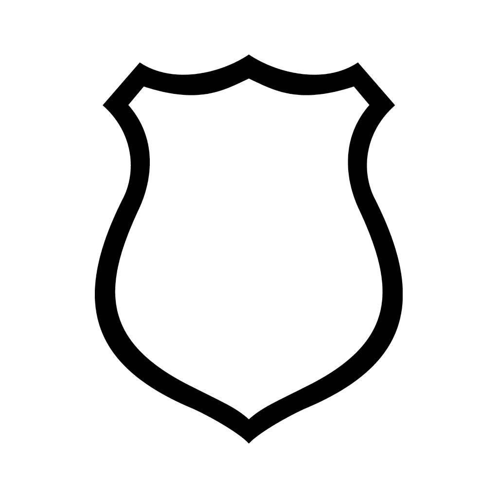 Police Badge Outline