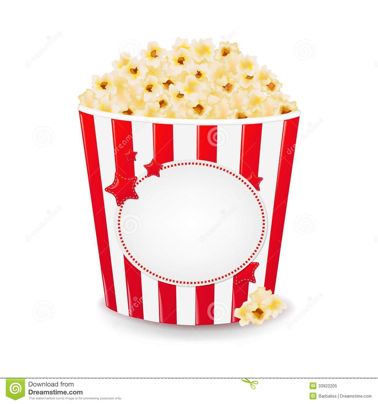 Popcorn Box Vector